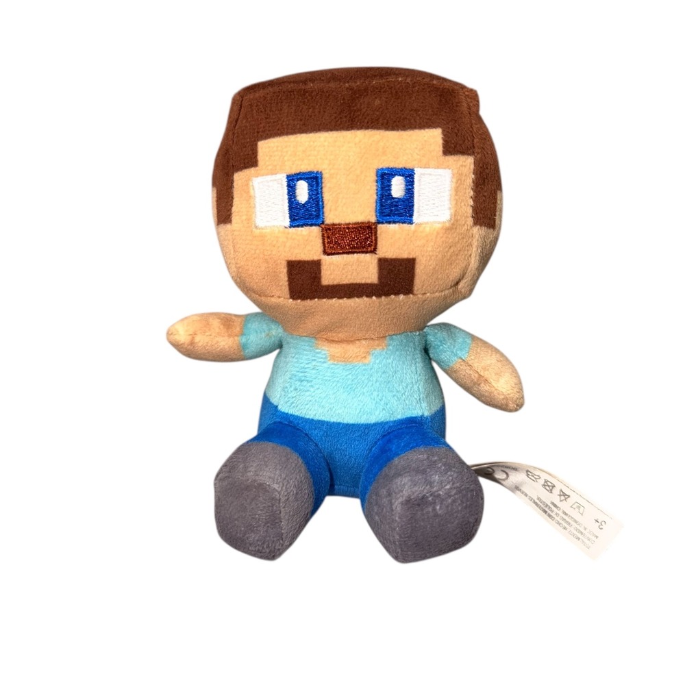 Minecraft Steve Plush Toy Official Mojang Jinx 7 inch‎ Plushie